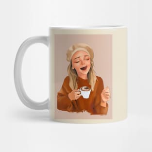 Enjoying your warm cup of drink Mug